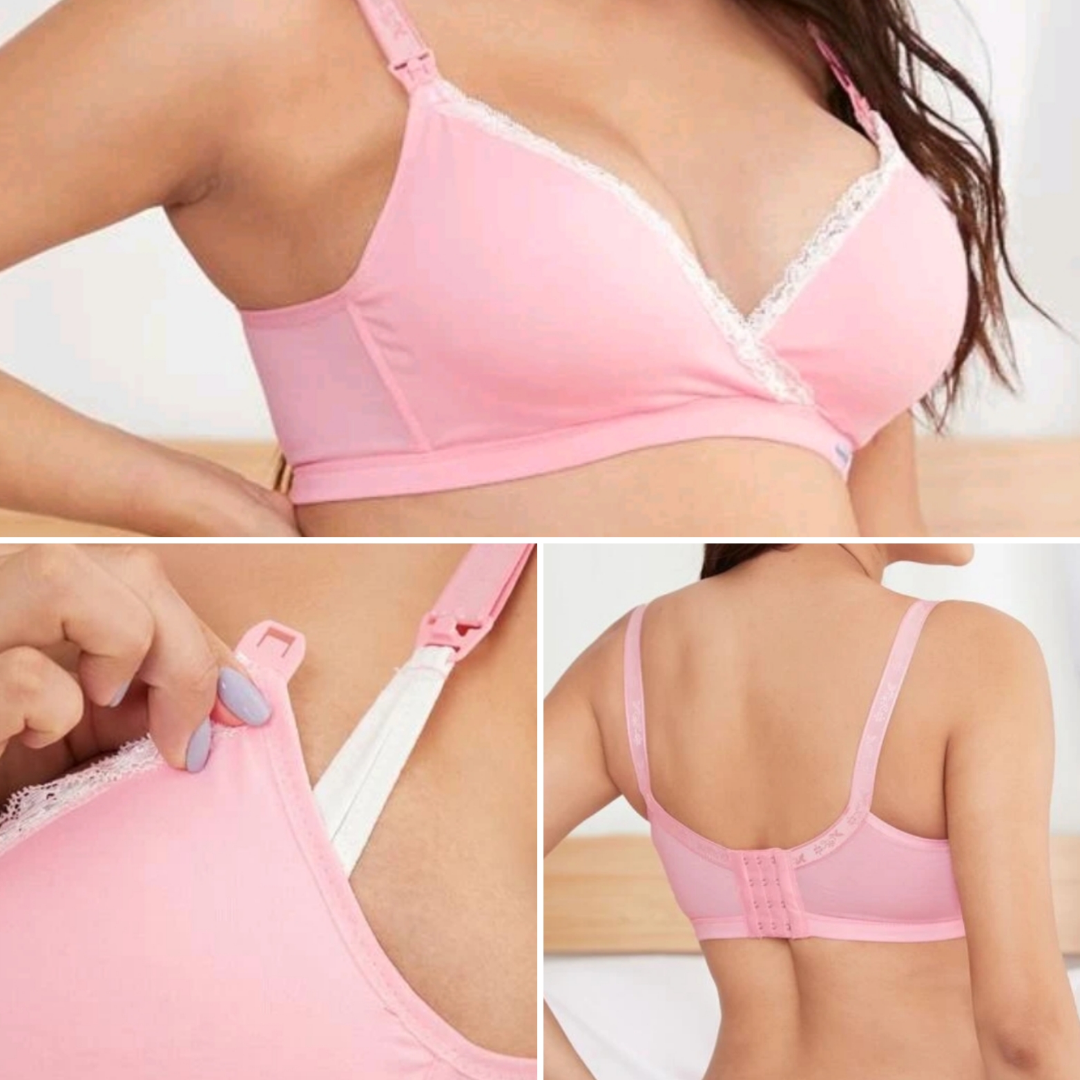 pink 3 up met mense